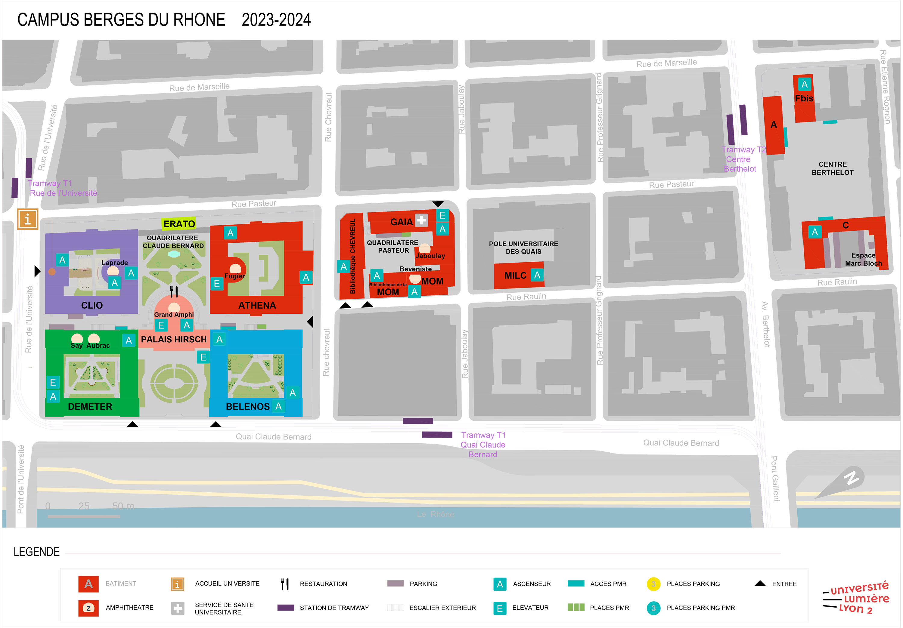 Plan Campus Berges du Rhône (BDR) 2023/2024