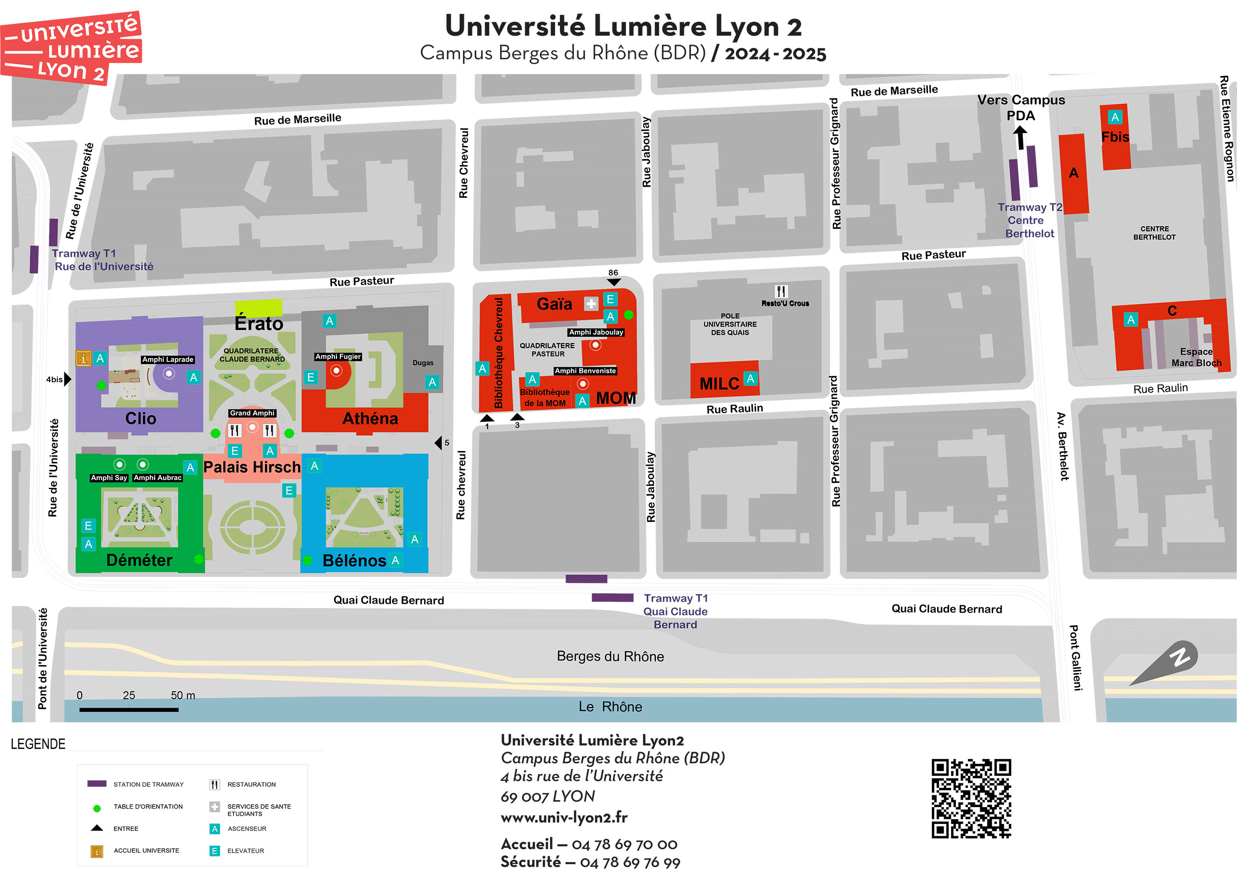 Plan Campus Berges du Rhône (BDR) 2024/2025